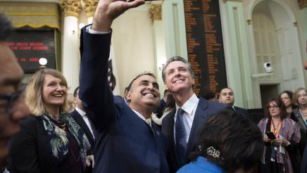 Assemblymember Wicks at State of the State with Governor Newsom