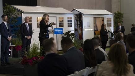 Assemblymember Wicks Very Supportive of Tiny Home Plan to Reduce Homelessness