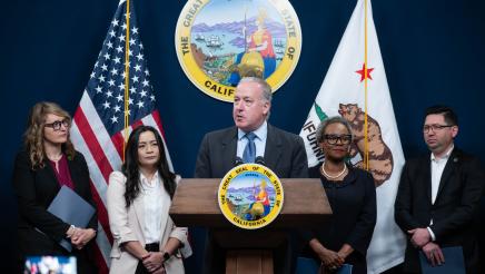 Photo of speaker at Permitting Reform Package Press Conference