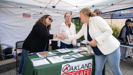 Asm. Wicks Wildfire Preparedness speaking with guests