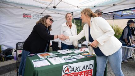 Asm. Wicks Wildfire Preparedness speaking with guests