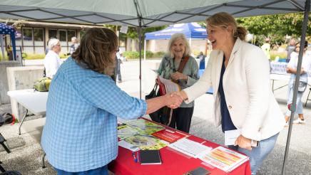 Asm. Wicks Wildfire Preparedness speaking with guests