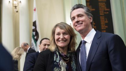 Assemblymember Wicks at State of the State with Governor Newsom